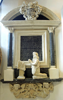 Monument in St Mylor Church